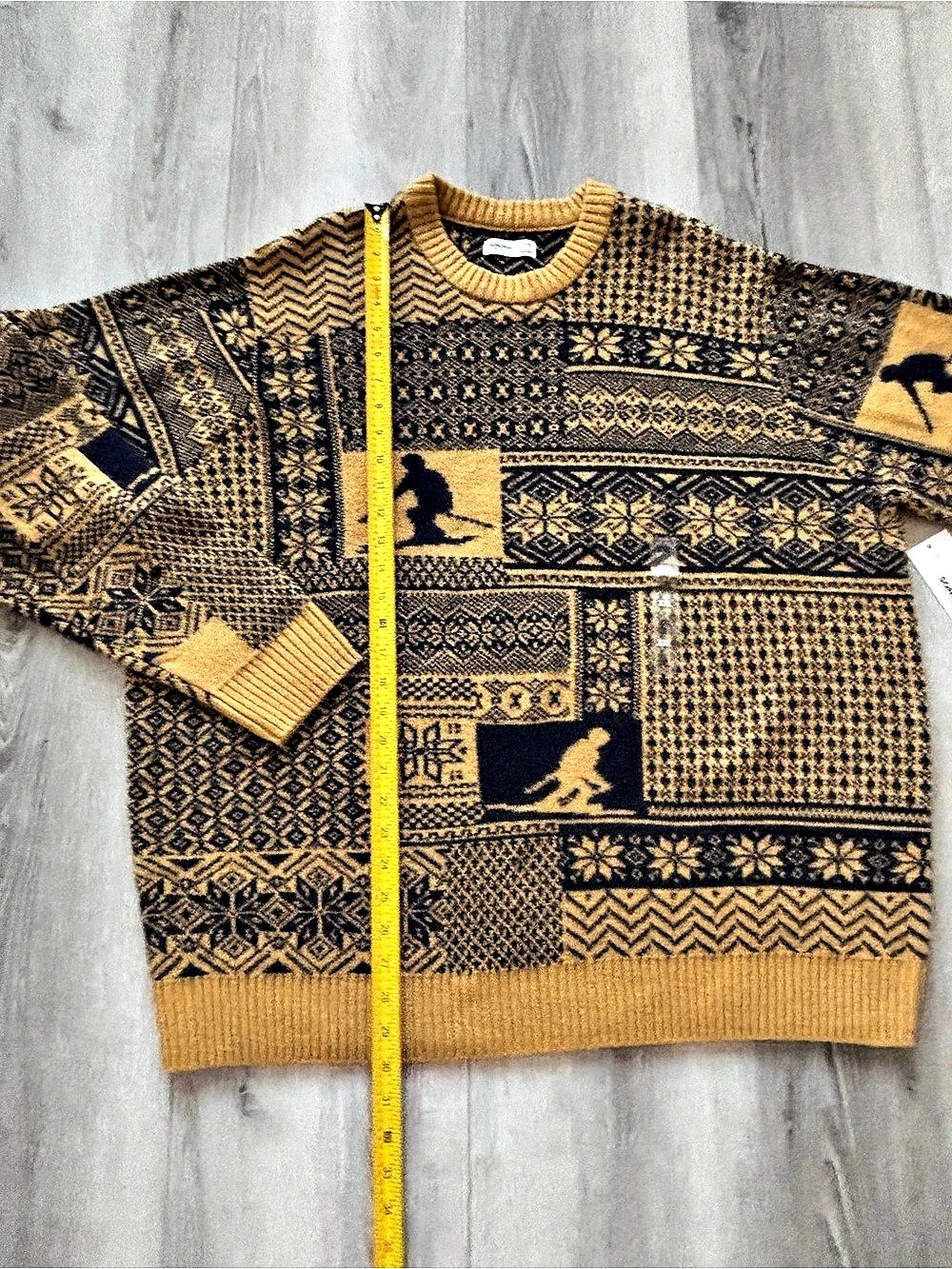 Sonoma Men's Wool blend Skier snowflake Sweater  Size XXL New with tag - Picture 6 of 8